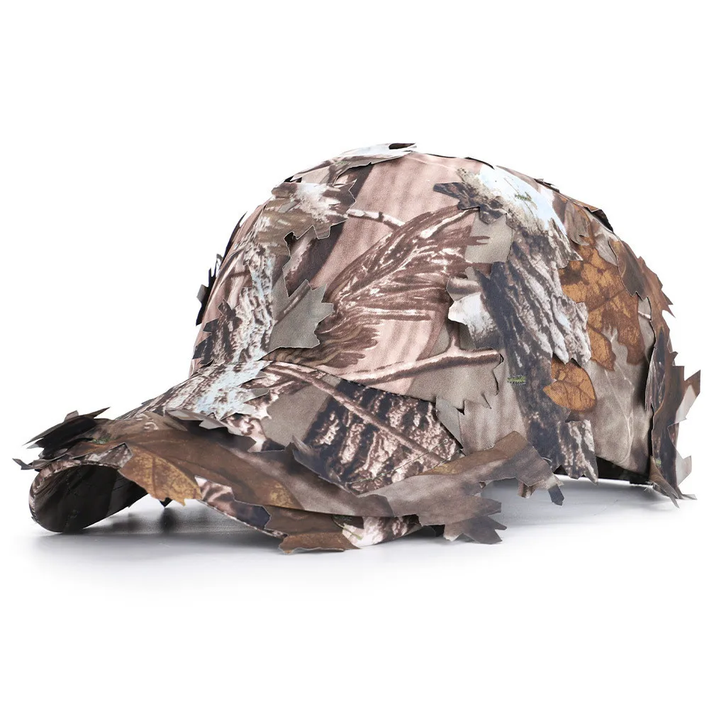 Новая летняя Солнцезащитная камуфляжная бейсболка с изображением листьев