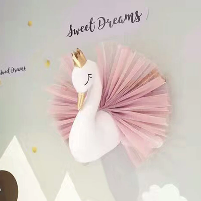 Лебедь чучела животных Тряпичные куклы игрушки для девочек декор детской