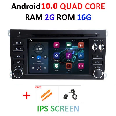 Ips DSP 4G 64G 8 Core 2 Din Android 10 Автомобильный мультимедийный dvd-плеер gps навигация для Porsche Cayenne S GTS 2003-2010 Автомагнитола FM - Цвет: 2G 16G IPS
