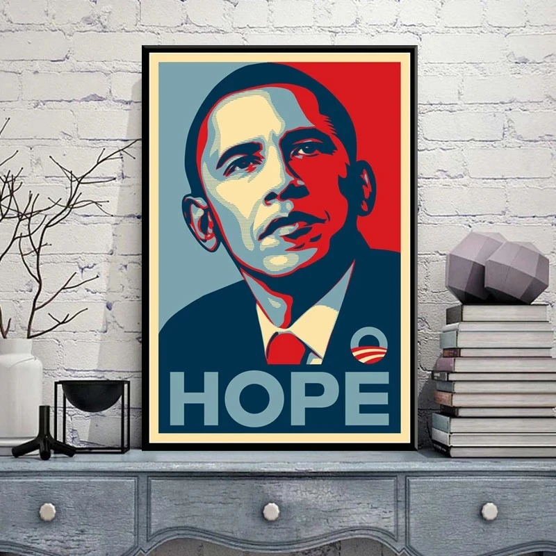 

Obama Art Hoop Canvas Poster Hd Prints Pictures Modular Modern Home Decor Wall Art Painting Nordic Style Living Room Bedroom