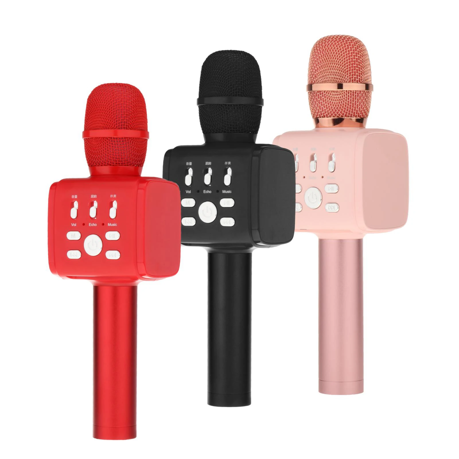 

Wireless Karaoke Microphone with Smartphone Holder Mini Handheld Bluetooth Mic