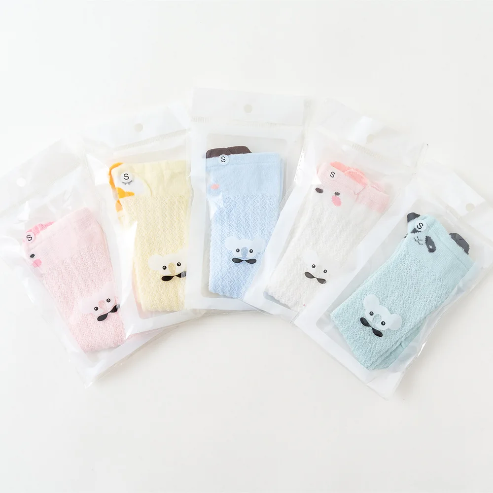 Детские чулки летние сетчатые Мультяшные высокие Гольфы выше колена детские