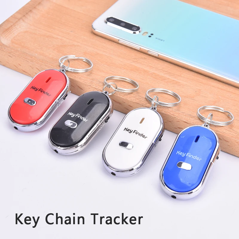 

Smart Key Finder Anti-lost Sensor Keychain Tracker LED With Whistle Clap Locator