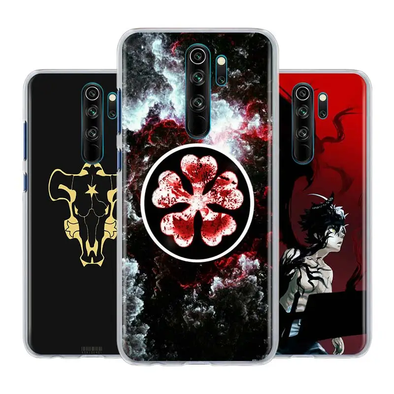 Жесткий чехол-накладка для Xiaomi Redmi Note 9S 9 Pro 6 7 8 8T 6A 7A 8A 9A 9C K20 K30 5G с рисунком черного