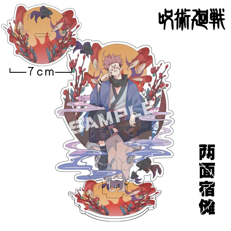 

Hot Anime Jujutsu Kaisen Gojo Satoru Fushiguro Megumi Acrylic Figure BL Stand Model Plate Cartoon Desk Decor Fashion Cospla