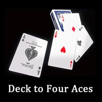 deck to four aces by j c magic stage close up magia magic tricks illusion mentalism gimmick props aces cards appearing magie