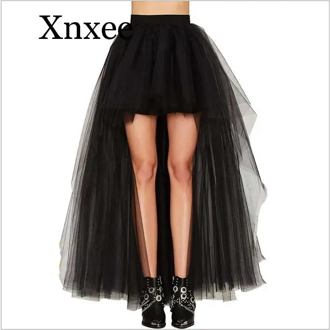 

Женская винтажная юбка-корсет в стиле стимпанк, черная длинная юбка-корсет в стиле бурлеск, готическая одежда, сексуальная Тюлевая юбка 3XL