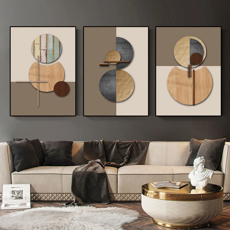 

Modern Abstract Geometric Color Block Canvas Painting Poster Print Nordic Pictures Wall Art Minimalist Living Room Home Decor