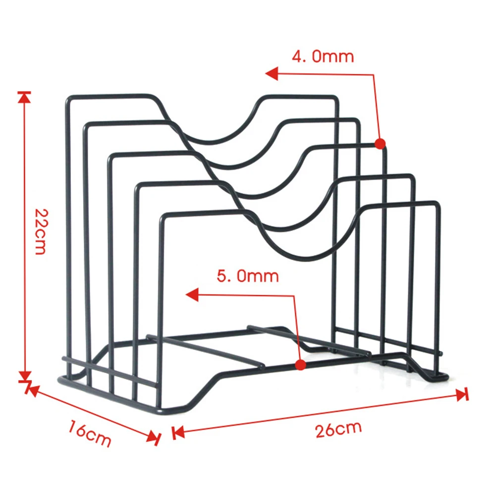 

Kitchen Storage Metal Iron Art Multi-function Pot Cover Frame Chopping Board Knife Board Kitchen Storage Racks Kitchen Utensils