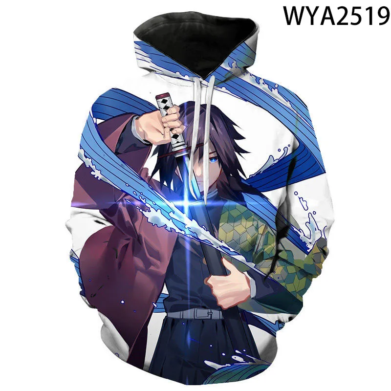 

Demon Slayer 3D Printed Hoodies Kimetsu No Yaiba Men Women Children Pullover Long Sleeve Boy Girl Kids Sweatshirts Streetwear