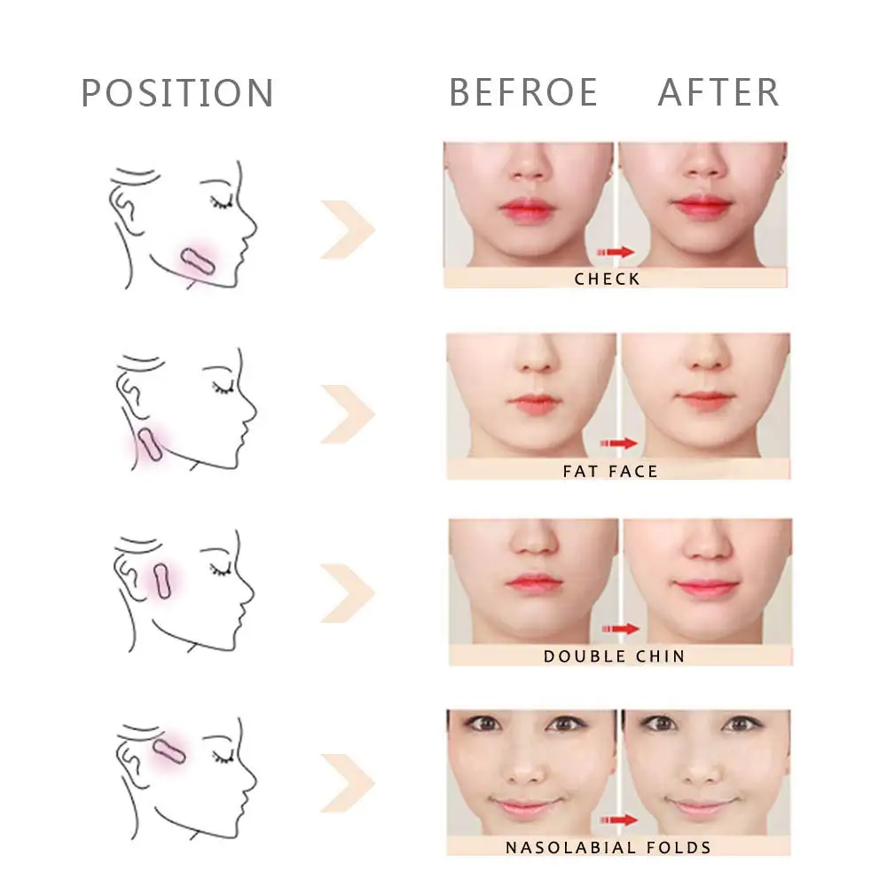 

40pcs/bag Invisible Thin Face Facial Stickers Facial Line Wrinkle Flabby Skin V-Shape Face Lift Tape For Face Neck Chin Tighten
