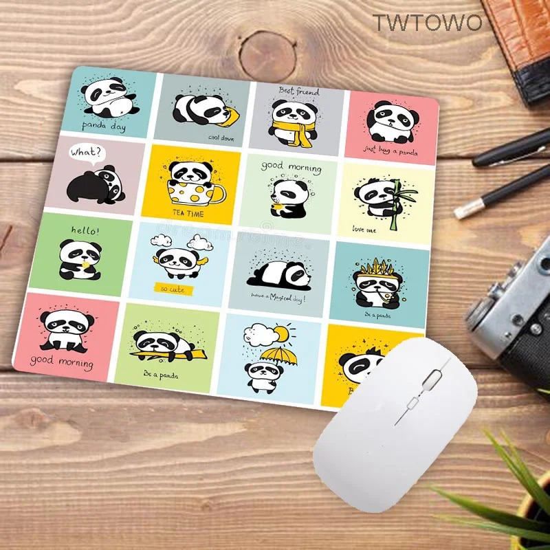 

Big promotion Russia Cartoon Mouse Pad 21*26cm Cute Baby Panda Mouse Pad