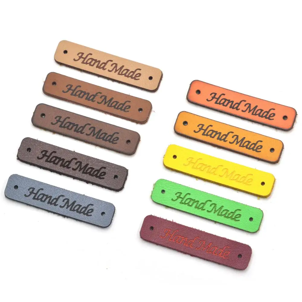 KALASO Высокое качество 20 шт. этикетки ручной работы бирка одежда кожаная ручная