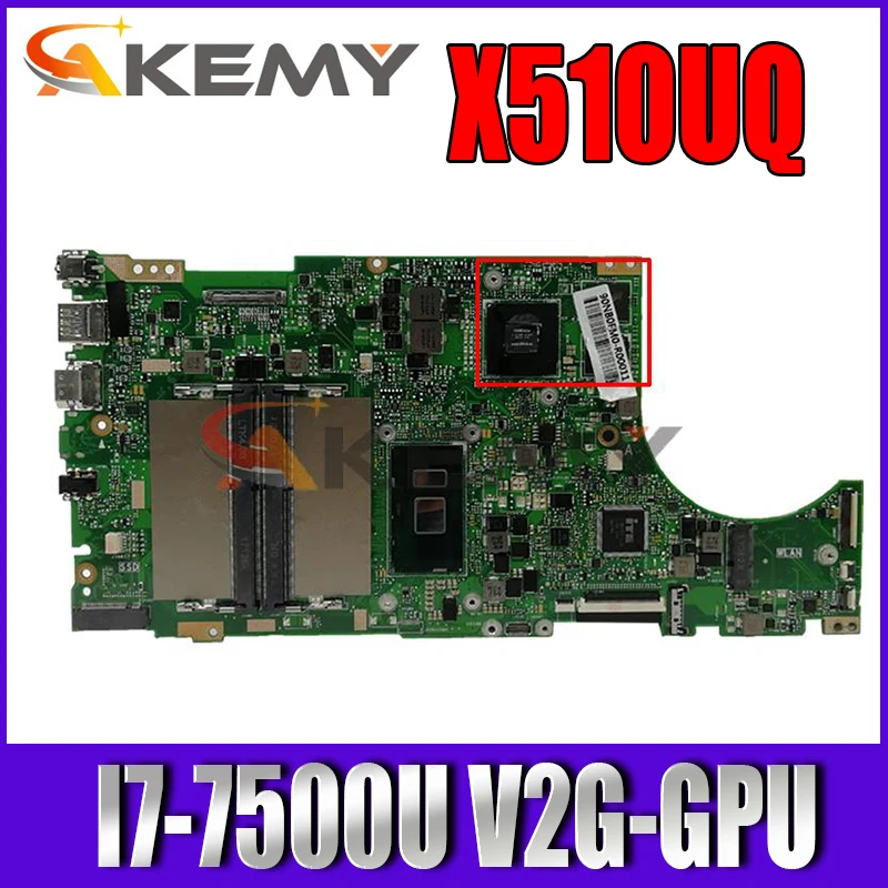 

Новая материнская плата MB X510UQ для ASUS X510U X510UN X510UF X510UR X510URR X510UQR X510UN X510UFO Laotop