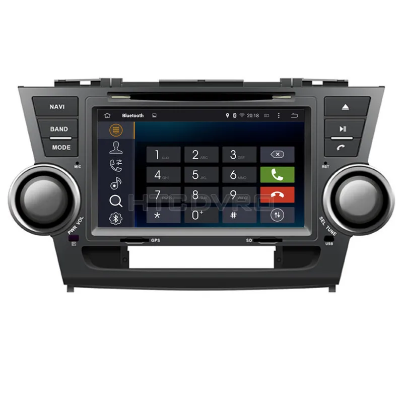 YMODVHT 8 дюймов 4G Восьмиядерный Android 9 0 7 1 автомобильный dvd-плеер для Toyota Highlander 2008-GPS