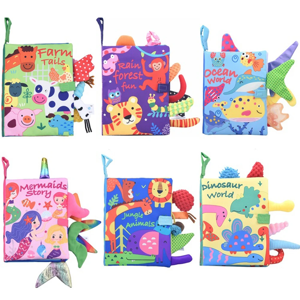 

Детская книга для обучения детей, мягкие игрушки Монтессори, игрушки для детей более 12 месяцев