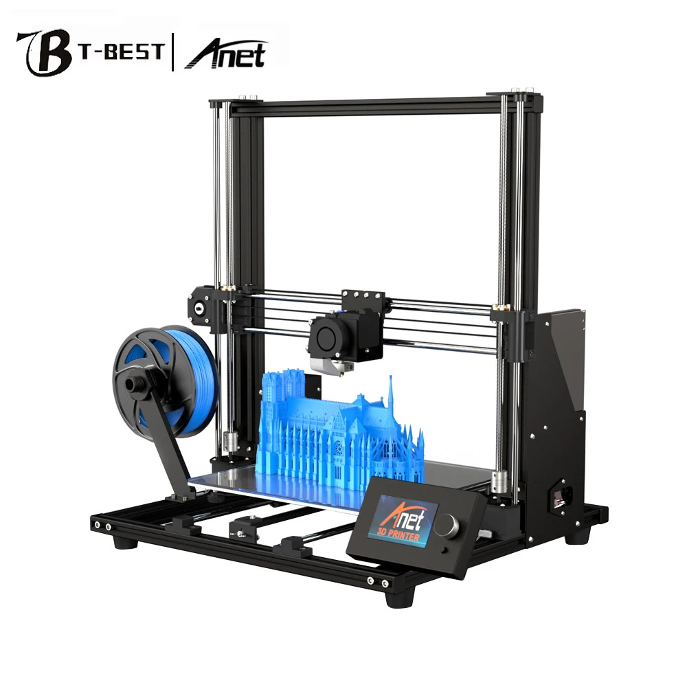 Anet A8 Plus 3d Принтер Комплект самостоятельной сборки 300*300*350 мм подвижная ЖК-панель управления защита от перегрузки по току материнская плата