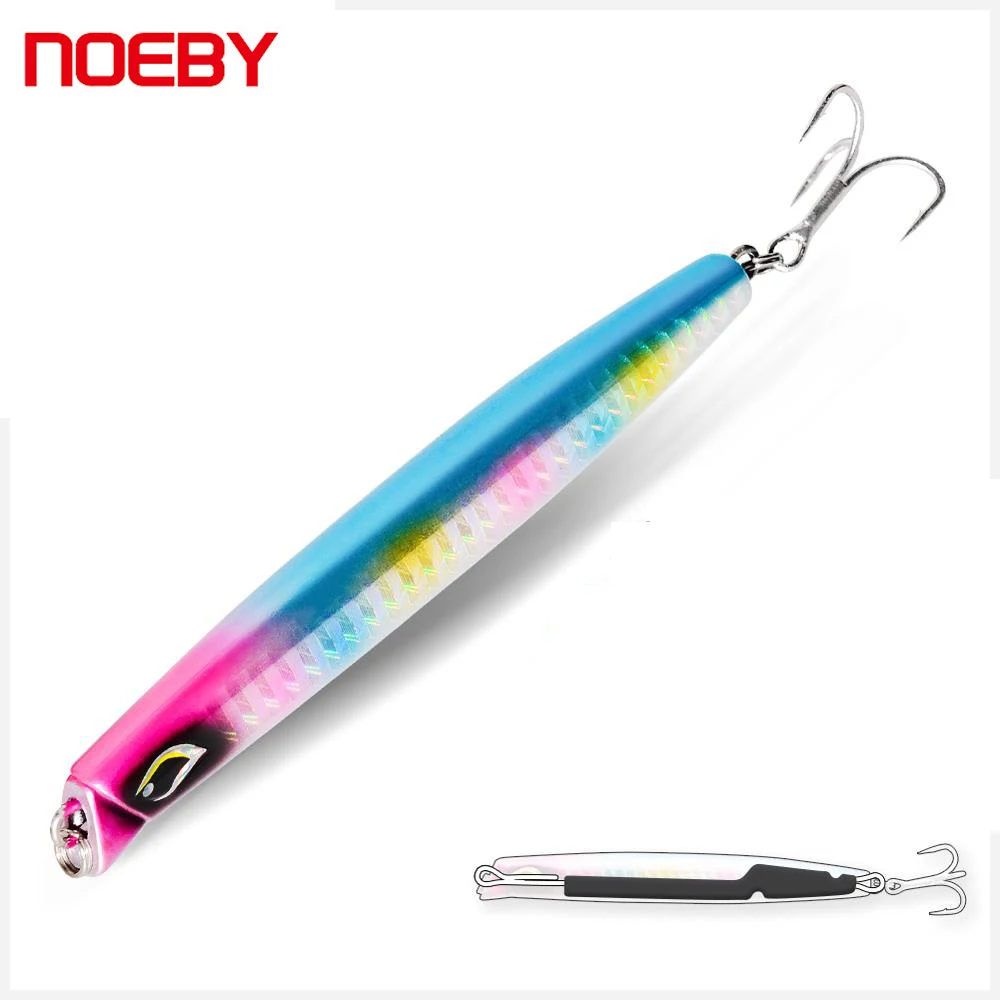 

NOEBY Sinking Pencil Fishing Lure 110mm 45.8g Lead Jig Long Casting Artificial Bait for Sea NBL1902