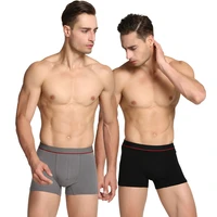 mens classic boxer shorts underwear 48cotton 48modal smooth boxershorts 3pcslot solid color underpantis male comfy norcotton
