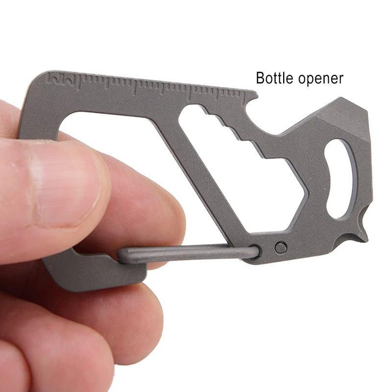 

Climbing Carabiners Titanium Alloy Key Chain Carabiner Outdoor Camping Clip Lock Buckle Hook Quick Pendant Hanging Safety Clasp.