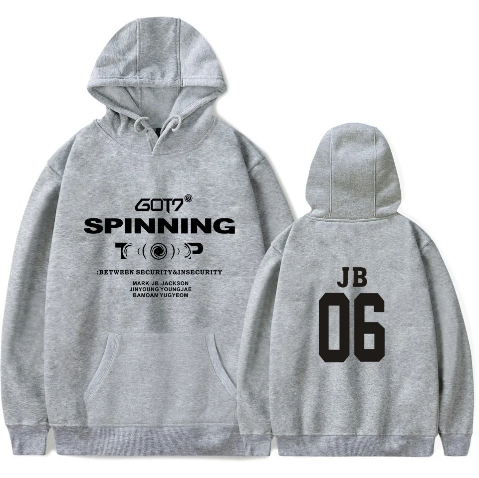 

New Fashion GOT7 Hoodies Men/Women Popular Casual Harajuku Sweatshirts Print GOT7 Pullover Hooded Streetwear