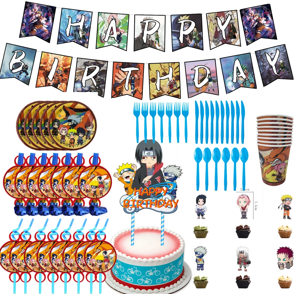 Аниме Наруто или тематического дня рождения вечерние украшения - Цена: 128,62 - 974,18 руб.
