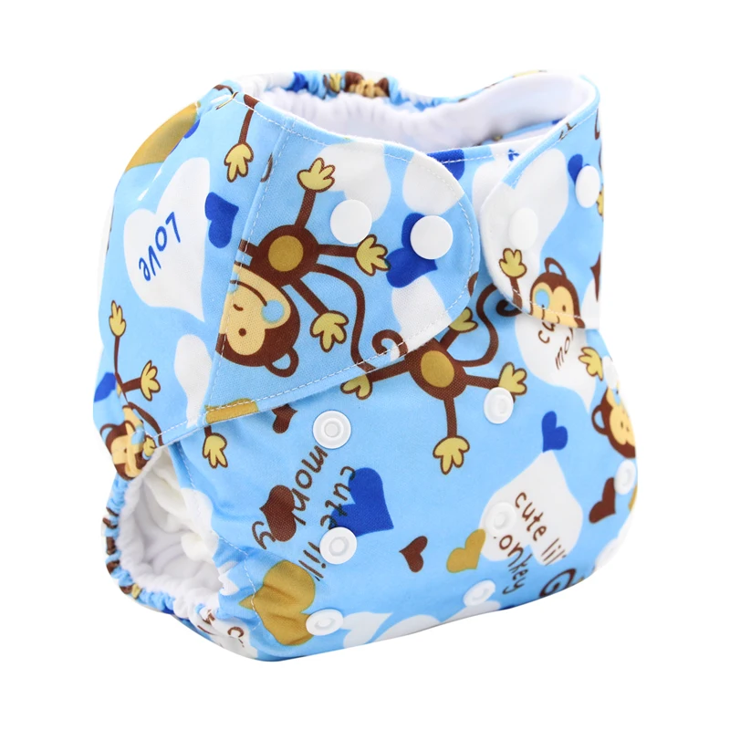 Детские герметичные подгузники Risunnybaby для новорожденных детей с высокой талией