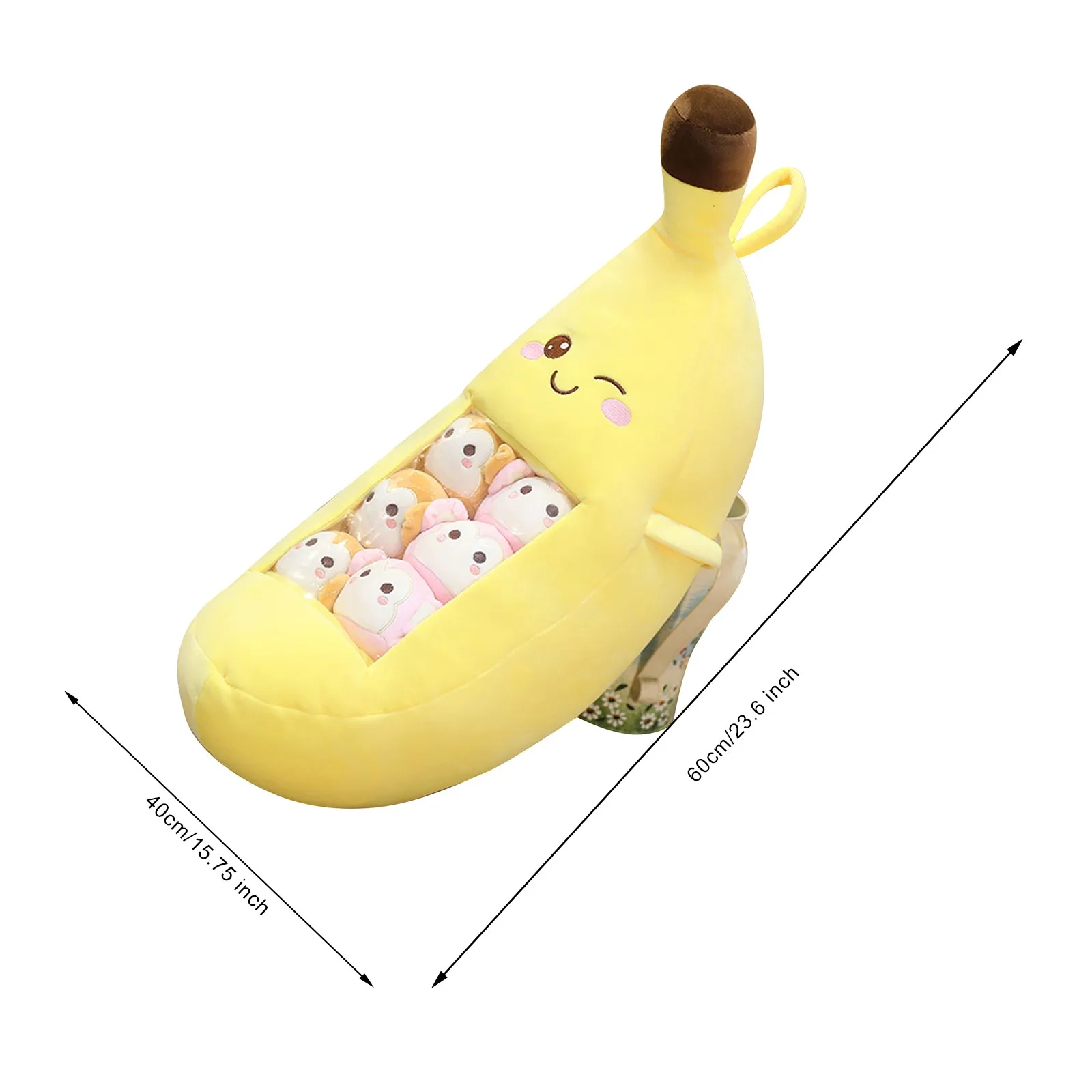 

Blink Stuffed Toys Animal Fruit Shape Home Office Monky Cushions Pillow Plush Toys Appease Girls Durable Realistic Expression