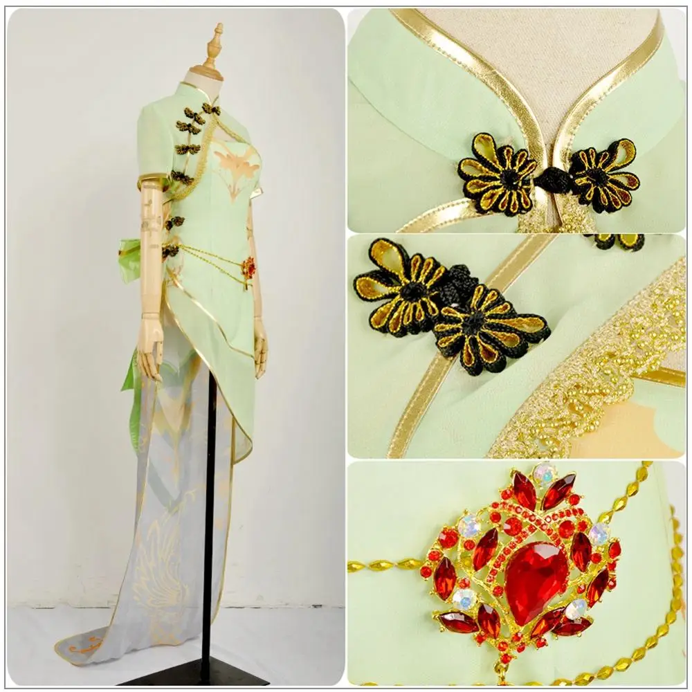 Vocaloid Cheongsam Project Diva GUMI Organza TDA Aqua костюм для косплея летнее праздничное платье на