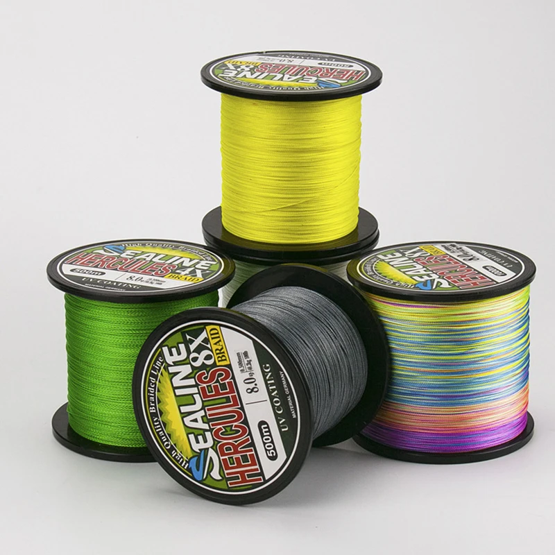 

YINGTOUMAN 4/8X Strands Braided Fishing Line 500m PE Braided Main Line Fishing Gear Accessories