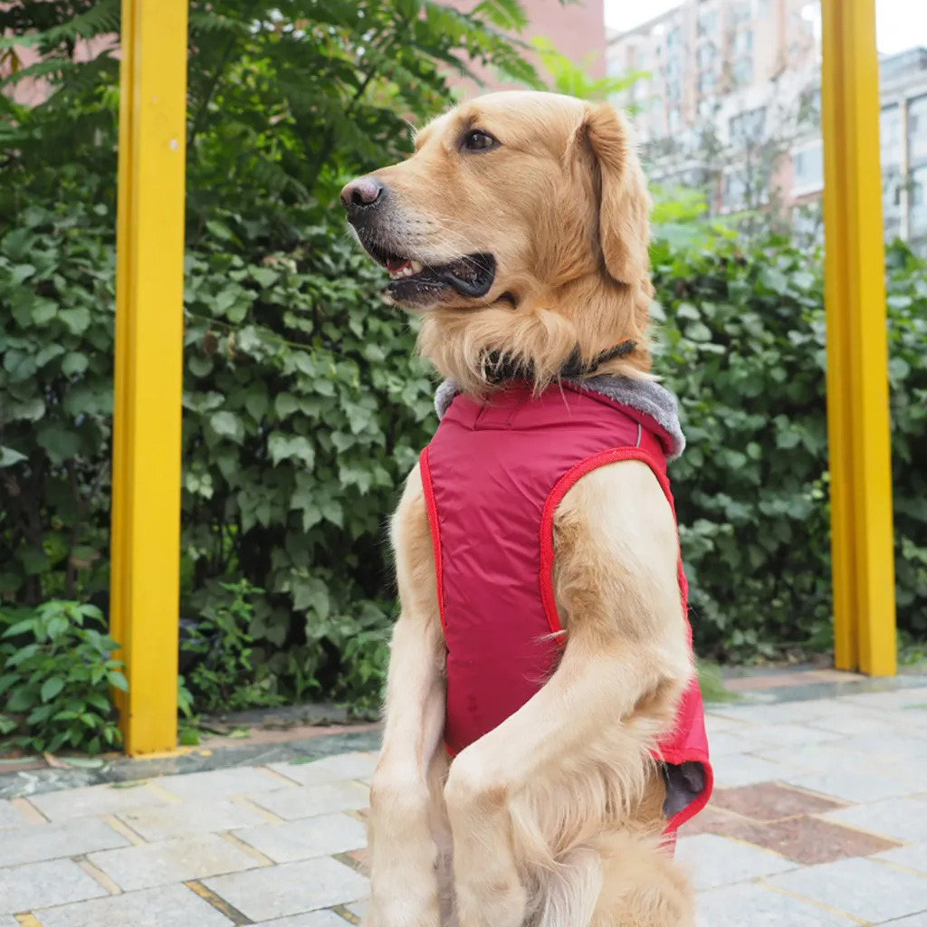 Pet плащ для больших собак водонепроницаемая одежда для больших собак наружное пальто дождь для золотистый Лабрадор-ретривер Хаски большие собаки XS-3XL# U
