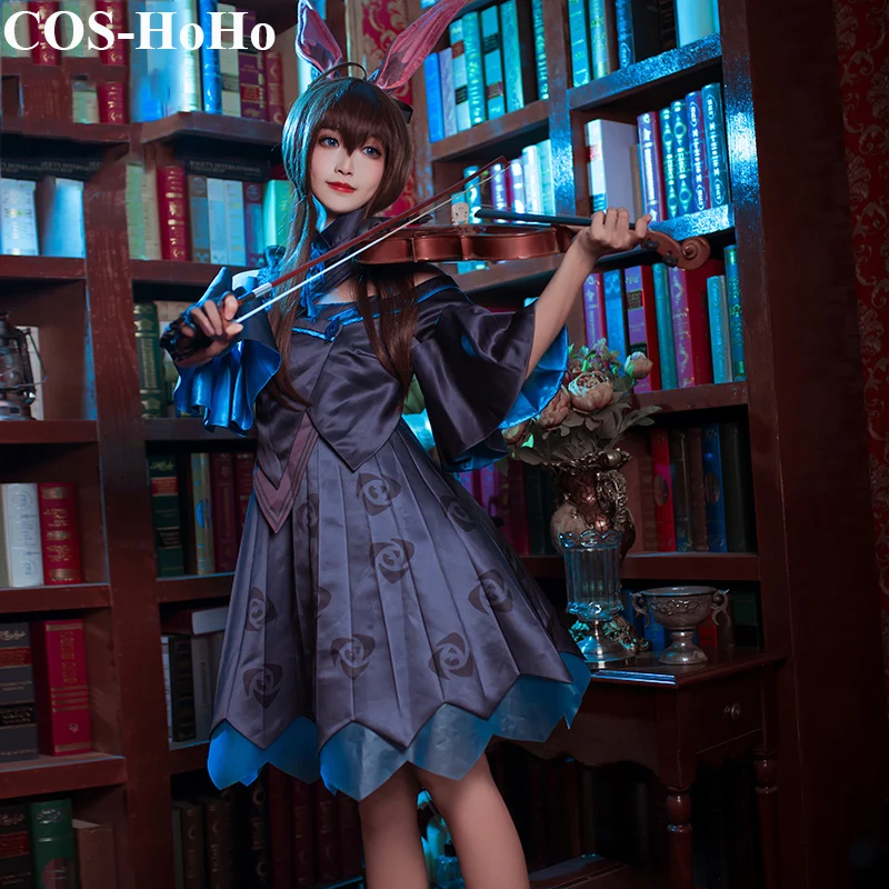 

COS-HoHo Anime Arknights Amiya Game Suit Celebration Time Elegant Dress Uniform Cosplay Costume Halloween Easter Outfit Women