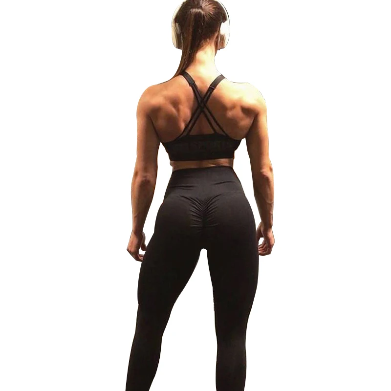 Женские леггинсы из полиэстера повседневные брюки с высокой талией и эффектом