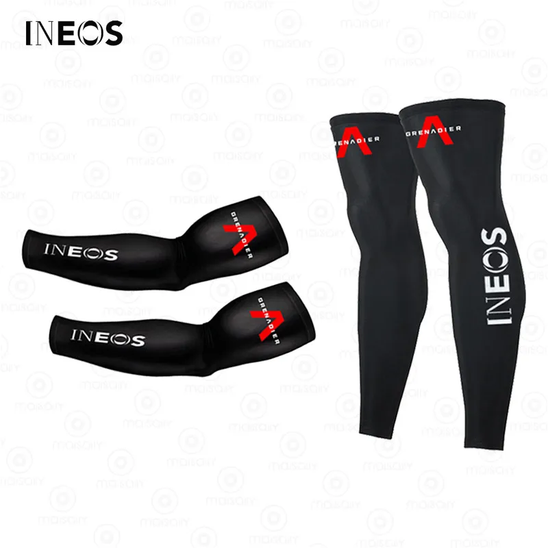 

2021 New INEOS Grenadier Leg Warmers UV tection Cycling Arm Warmer Breathable Bicycle Running Racing MTB Bike Leg Sleeve