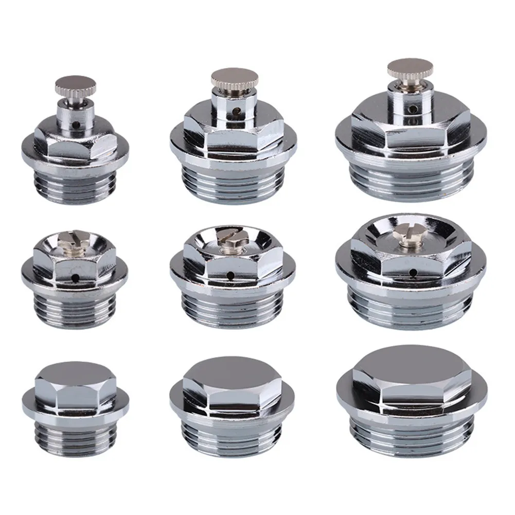 

1/2inch ‎brass Radiator Vent Valve Heaters Blanking Bleed Plug Manual Blowdown Valves All Copper Wire Plugs Cap Accessories