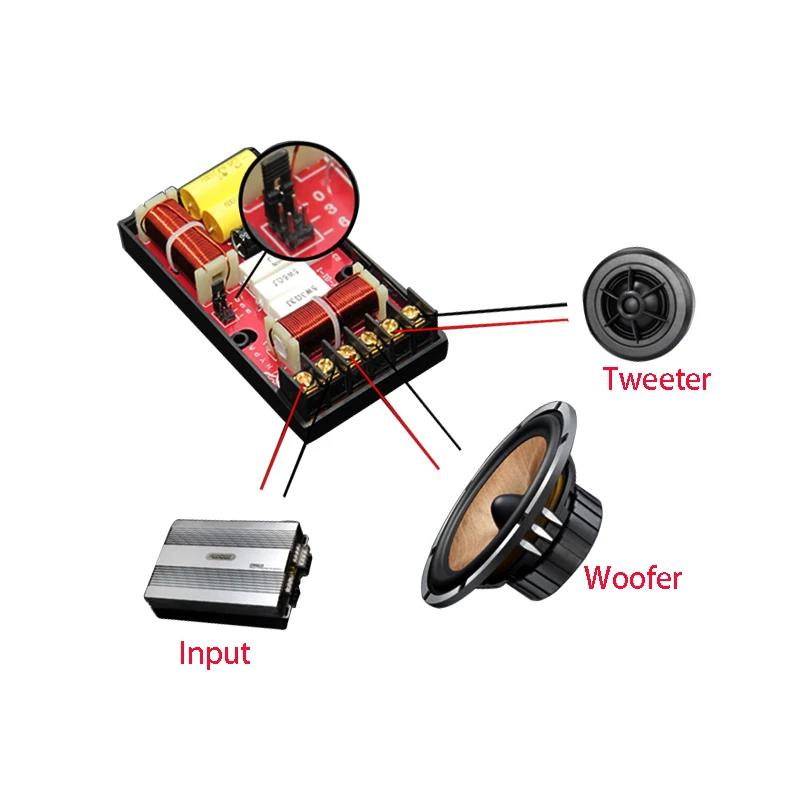 Высокочастотный Низкочастотный динамик с басом и 2 режимами работы 80 Вт 2800 Гц