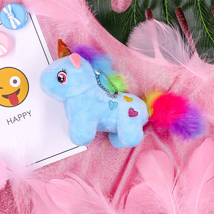 

1PC Unicorn Plush Toy Soft Stuffed Popular Cartoon Unicorn Doll Animal Horse Toy Small Keychain Pendant Toys for Children Girls