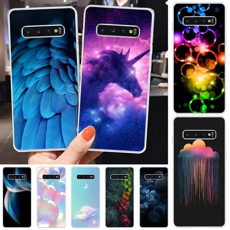 

Water Droplets Phone Case Transparent Phone Case For Samsung S10 Plus S10 E(lite) S6 S7 Edge S8 S9 Plus Brand