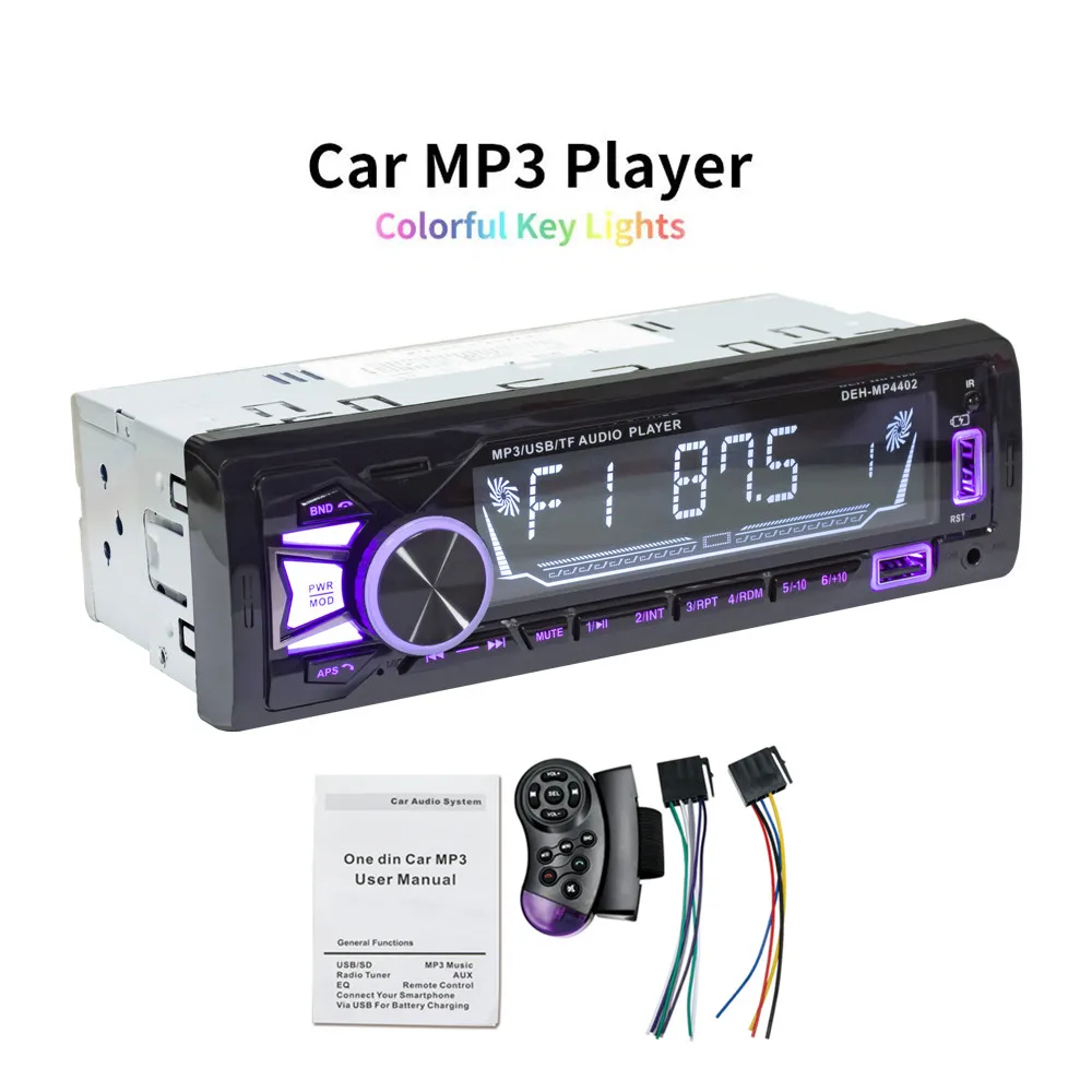 

12V Car Stereo bluetooth radio 1 din Car MP3 Multimedia Player USB MP3 FM Radio Player with Steering wheel controller