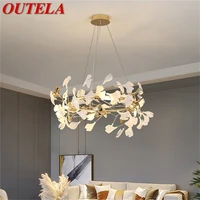 outela nordic creative pendant light firefly chandelier hanging lamp contemporary led fixtures for home