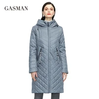 gasman new women coat trench womens spring jackets 2021 fashion casual long big size parka female outerwear ladies jacket 81865