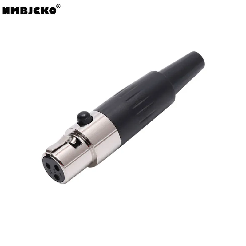 Высококачественный 10 шт./лот mini xlr 3 контактный разъем аудиомикрофона TA3F Mini XLR со