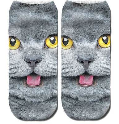 24 Модные Милые 3D Носки с рисунком крутой обезьяны Sox женские носки Chaussette Animal Веселая 3D-печать носки до лодыжки унисекс художественные носки - Цвет: 24