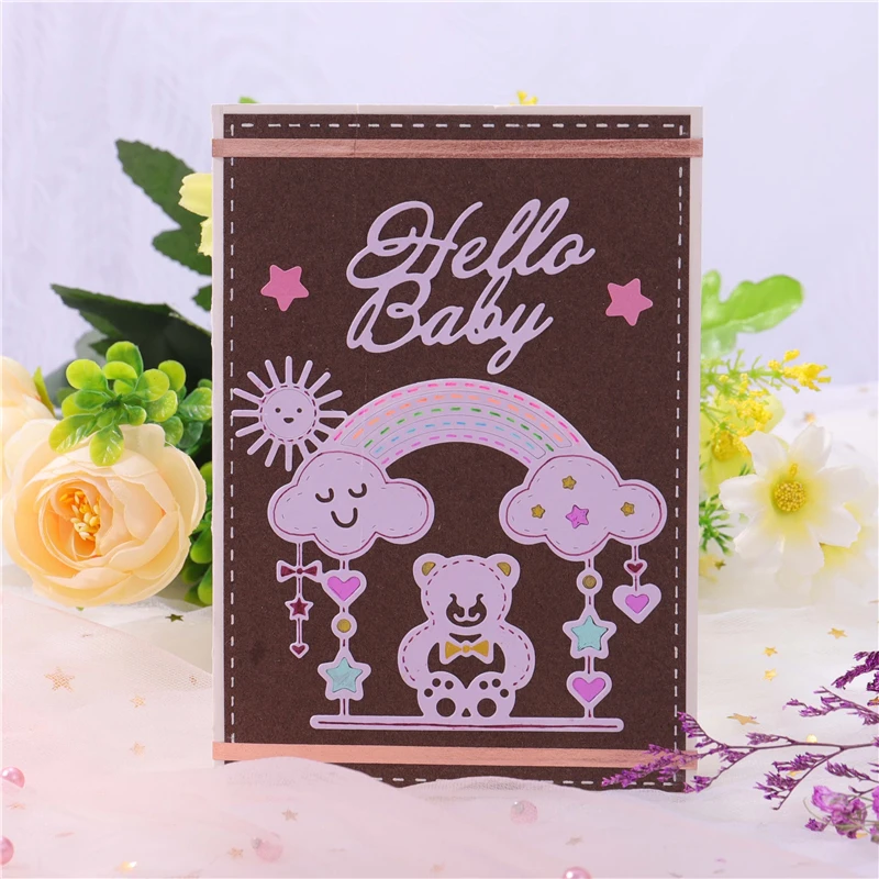 

YaMinSanNiO Letter Dies Bear Rainbow Metal Cutting Dies New 2020 For Scrapbooking Card Making Stencil Die Cut Craft Dropshipping