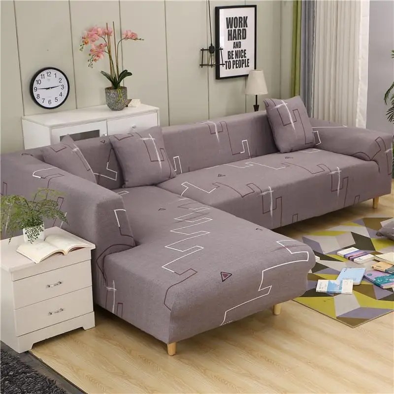 1/2/3/4 Seater Solid Sofa Cover Spandex Modern Elastic Polyester Couch Slipcover Chair Furniture Protector Living Room 16 Colors | Дом и сад