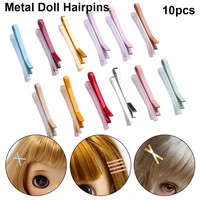 10pc doll mini metal clip children hair clip diy doll accessories doll hairpin headwear girl birthday gift princess kid hairclip