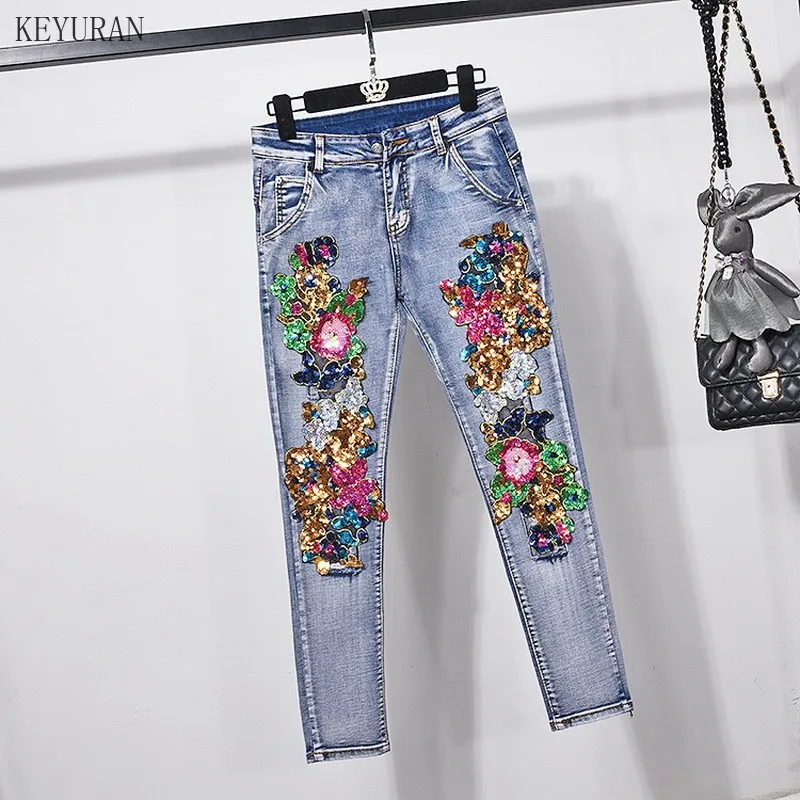 Джинсовый костюм в европейском стиле модная одежда женская новая джинсовая