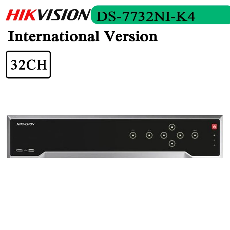 In Stock Free Shipping 32Ch 1.5U 4K NVR Supports Various Specific Function Cameras DS-7732NI-K4 Replace DS-7732NI-I4 | Безопасность и