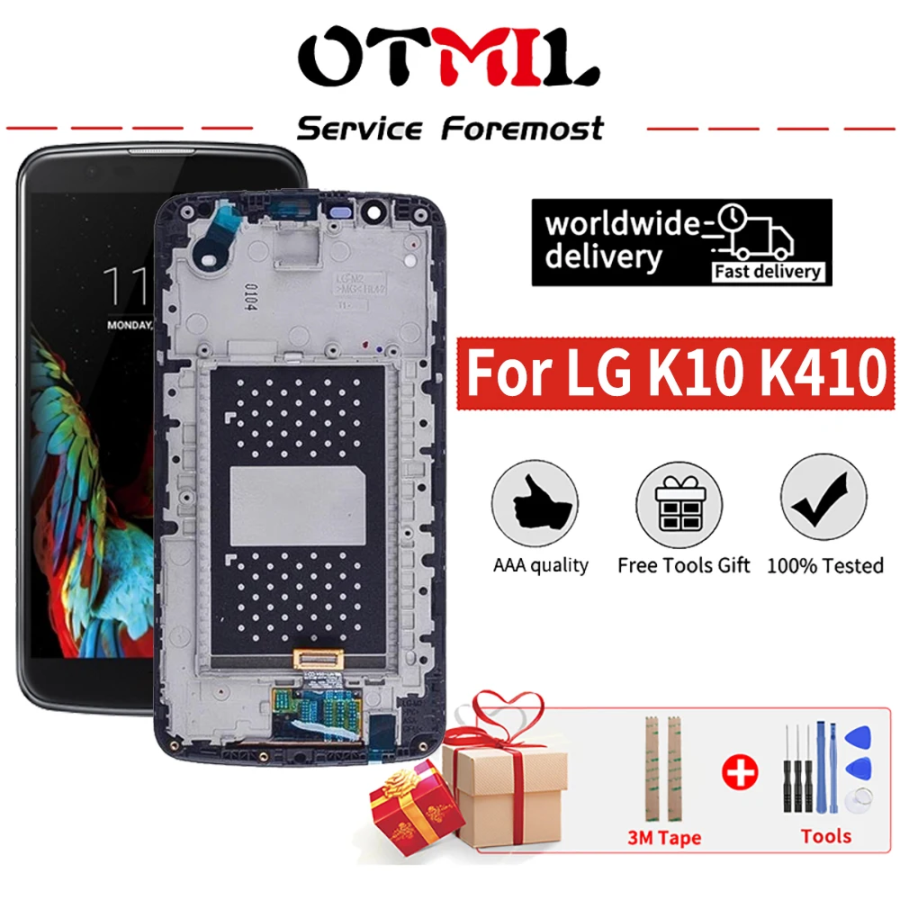 

5.3" Original LCD For LG K10 LTE K410 K430 K420 K425 LGMS428 K428 F670L LCD Display Touch Screen Digitizer Assembly With Frame