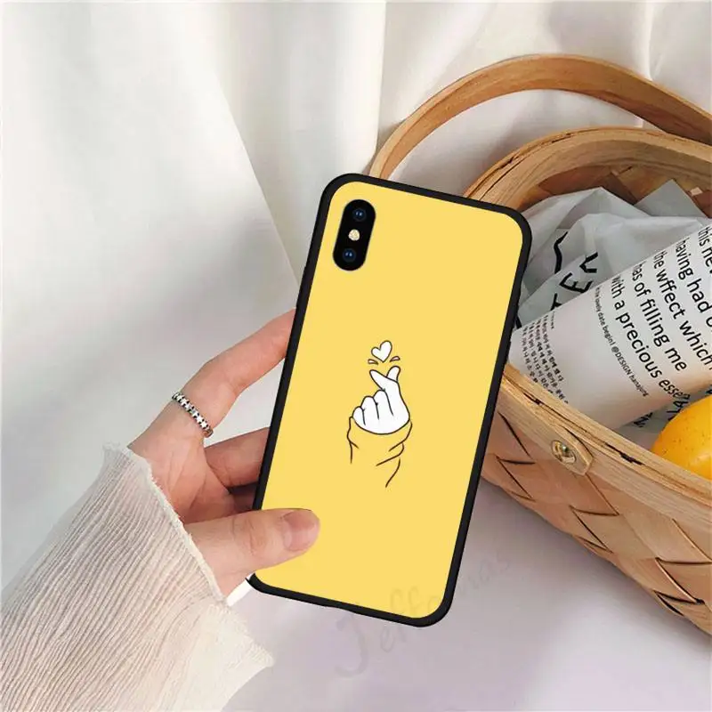 

Great Art Yellow Aesthetic letter Phone Case for iPhone 11 12 pro XS MAX 8 7 6 6S Plus X 5S SE 2020 XR